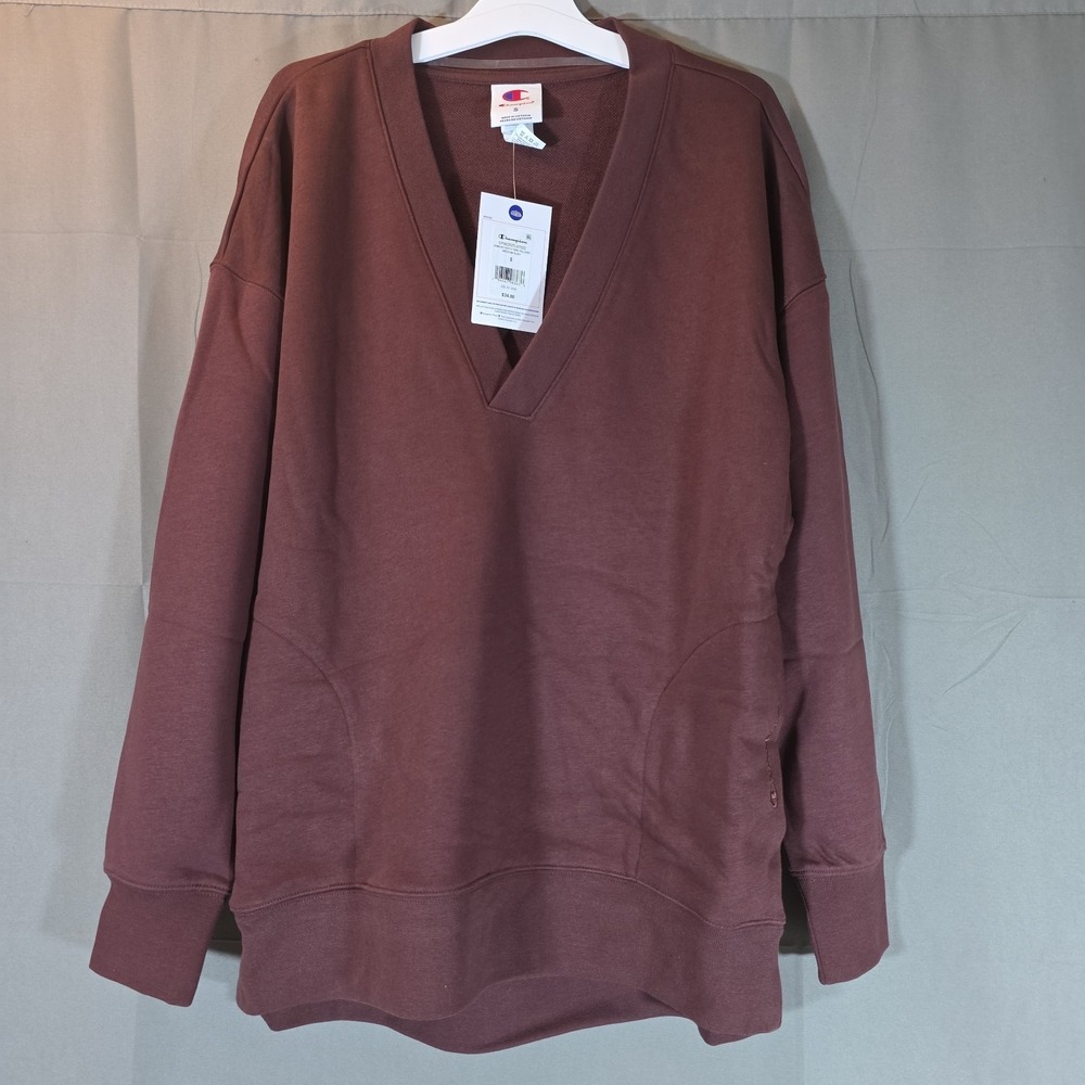 Champion‎ Gameday Deep V Tunic Women's Size Small Side Pockets Color Medium Ruby